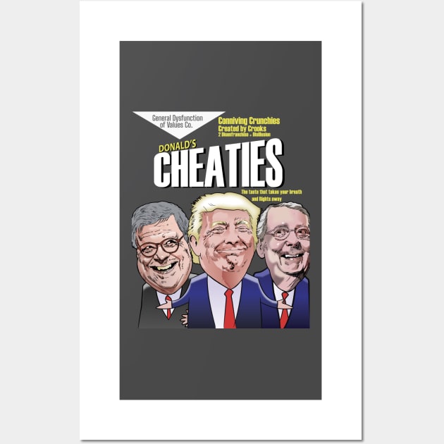 Trump Cheaties Serial Wall Art by dave-ulmrolls